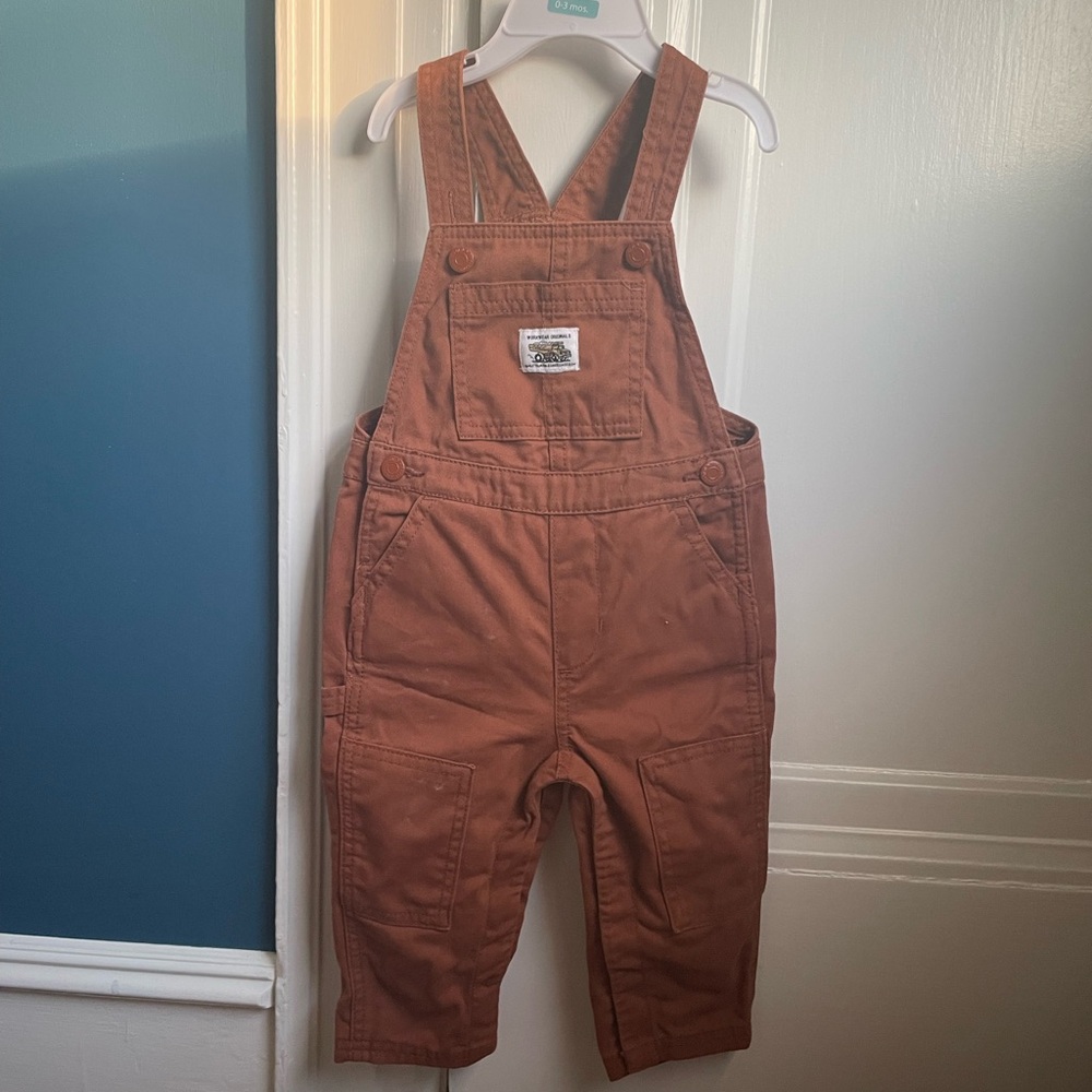 Toddler Brown Overalls